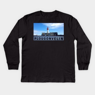 Plougonvelin - La Pointe St Mathieu Kids Long Sleeve T-Shirt